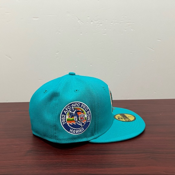 New Era, 59Fifty Fitted Hat, Miami Dolphins, 1982 Pro Bowl - Picture 3 of 10